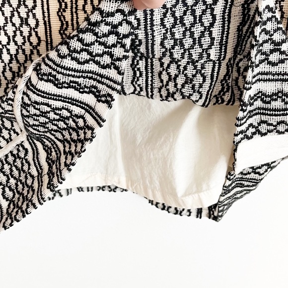 Madewell Embroidered Shift Dress Black Cream - Picture 6 of 11